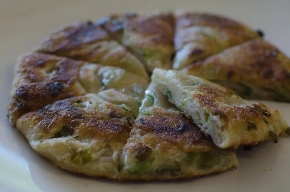 Scallion Pancake (Vegan) | 蔥油餅